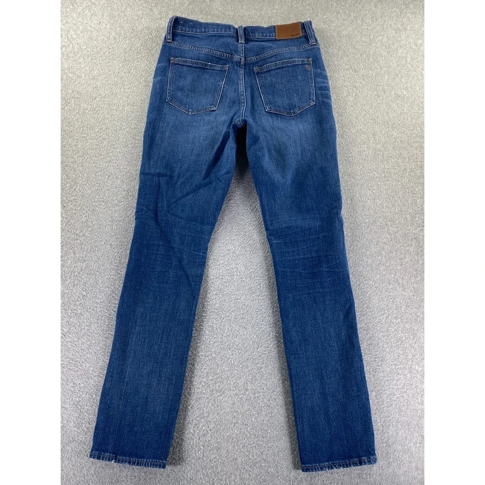 Madewell Slim Boyjean Women's 25‎ Med Blue Stretch Distressed High Rise City